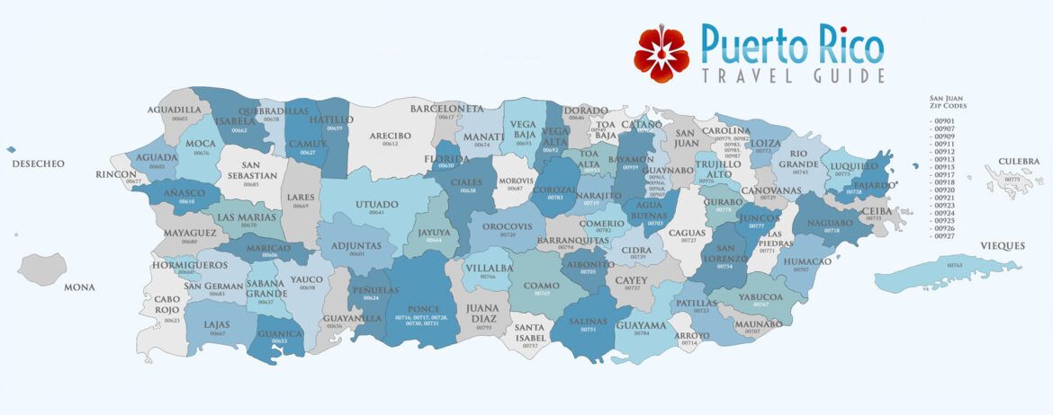 Puerto Rico Zip Code and Their Corresponding Cities